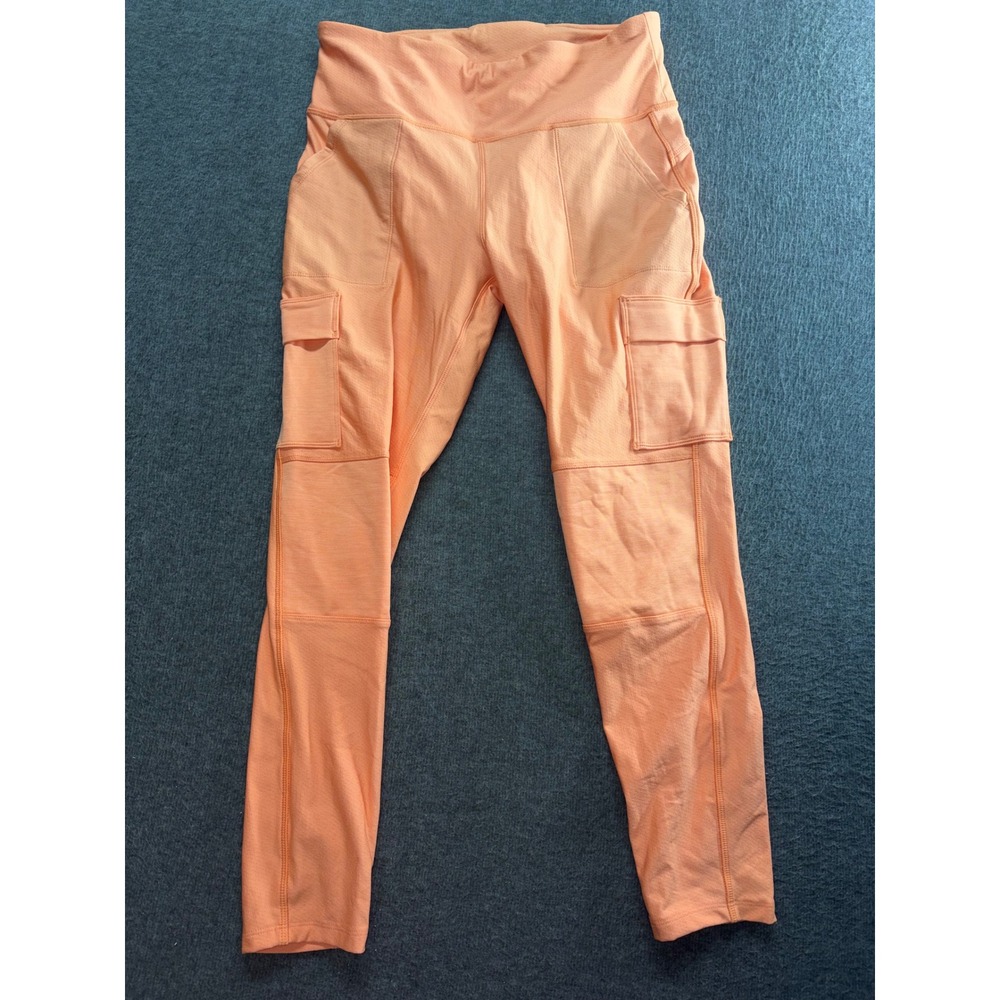 Alpine Design Selina High Rise Tight Bright Orange Cargo Hiking Leggings Large